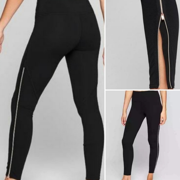 Athleta Pants - Athleta Tall Chaturanga Zipper Leggings